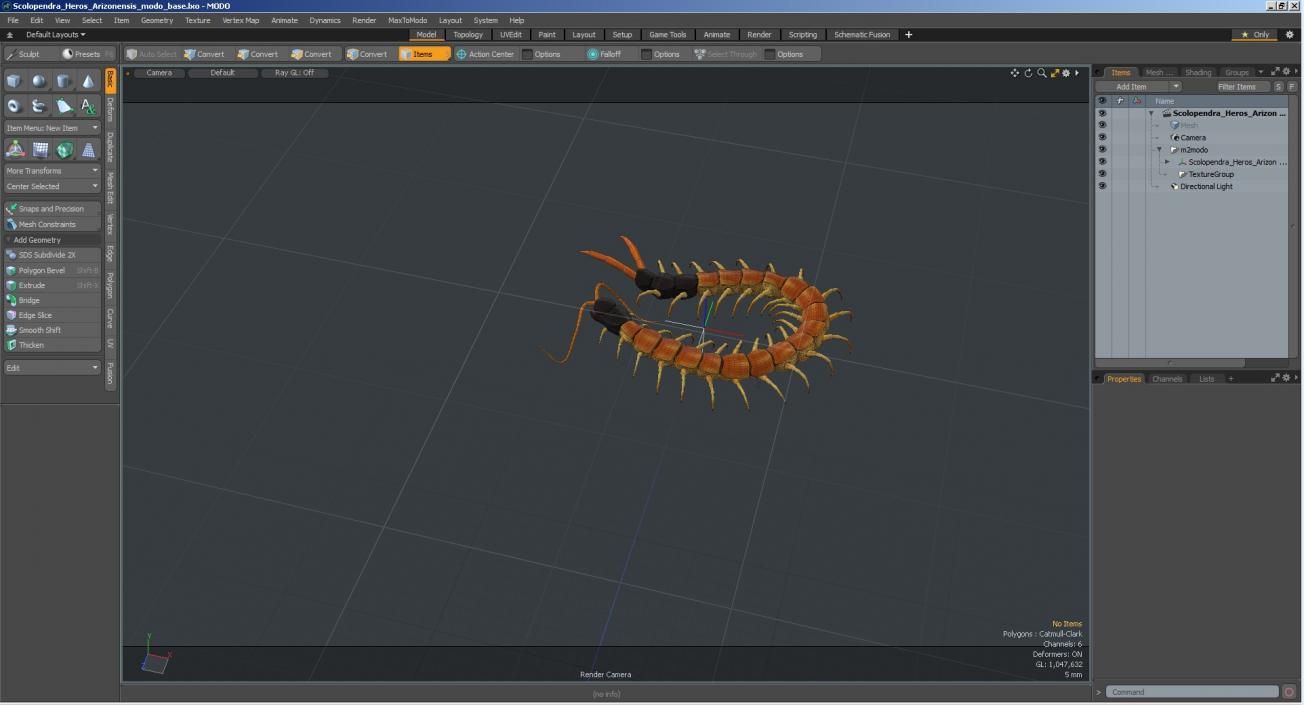 Scolopendra Heros Arizonensis 3D model