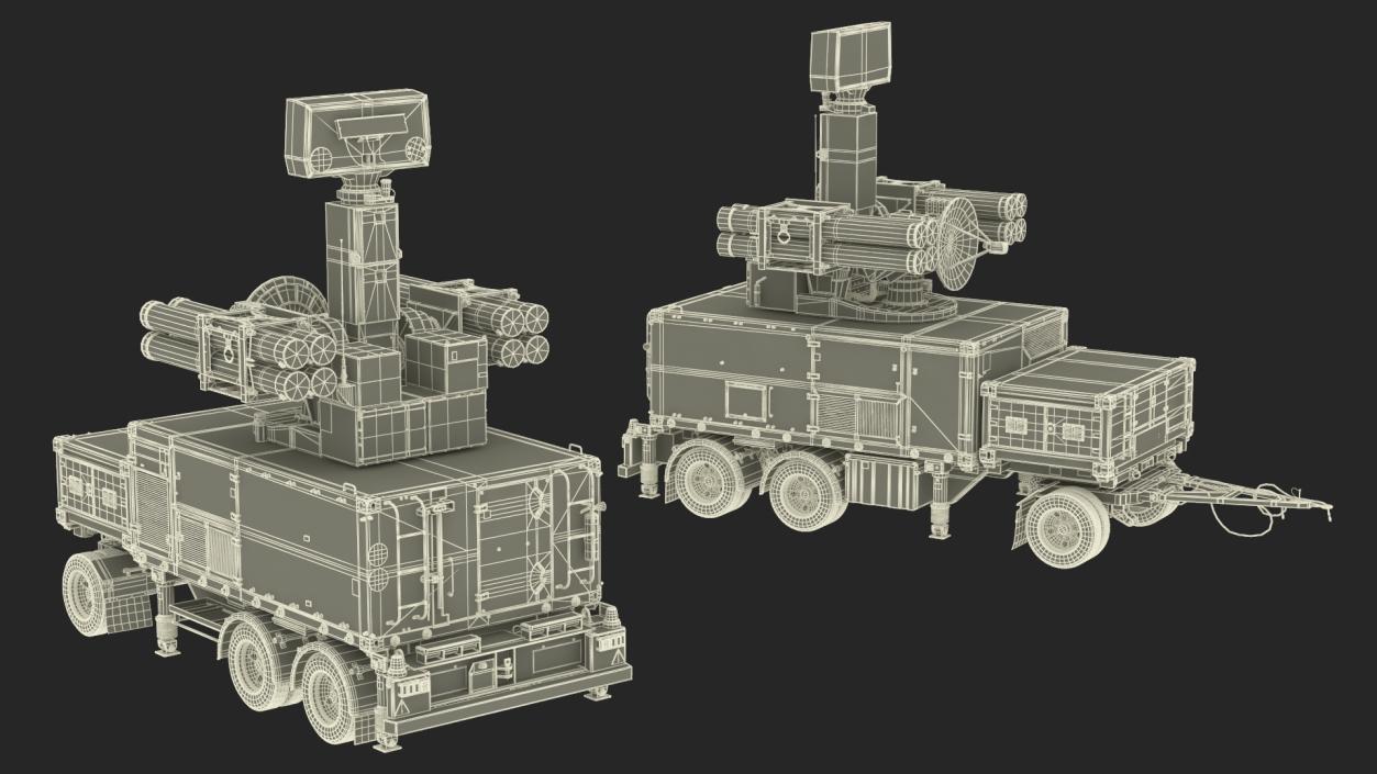 Missile Launch System Crotale NG 3D