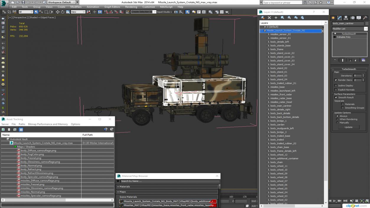 Missile Launch System Crotale NG 3D