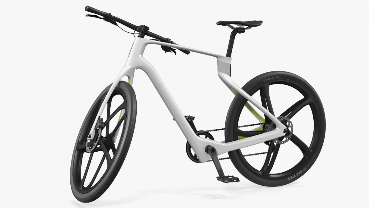 Superstrata E Carbon Electric Bike White Rigged 3D