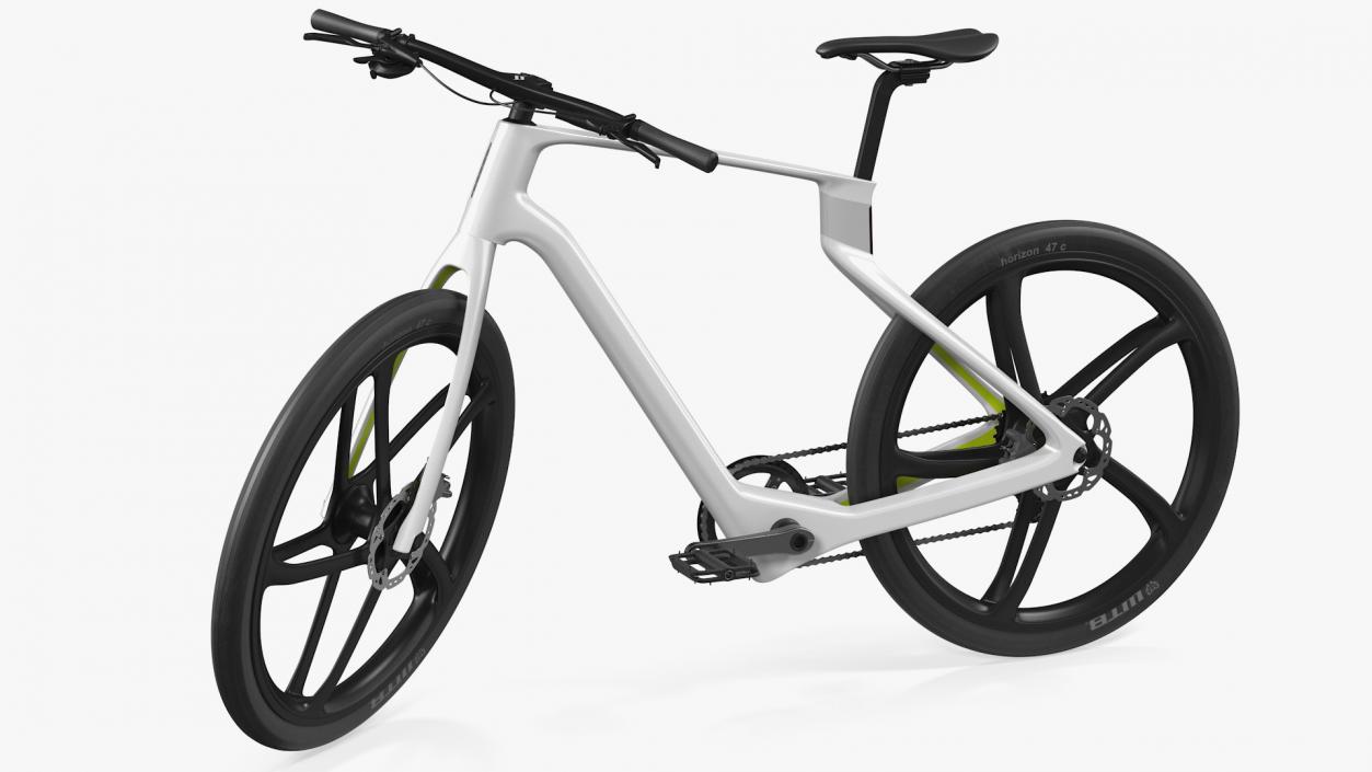 Superstrata E Carbon Electric Bike White Rigged 3D