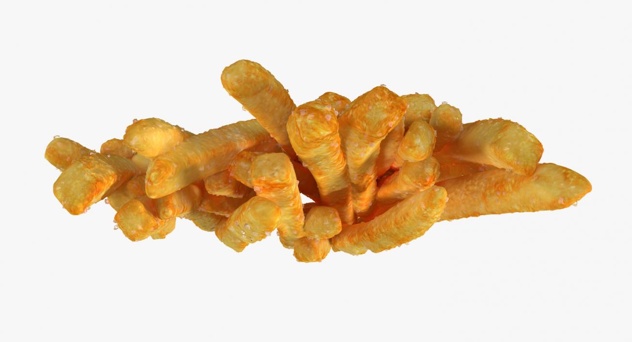 Hamburger and French Fry 3D model