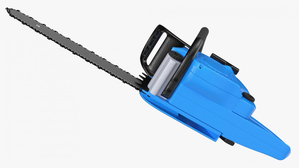 Blue Gasoline Chainsaw 3D