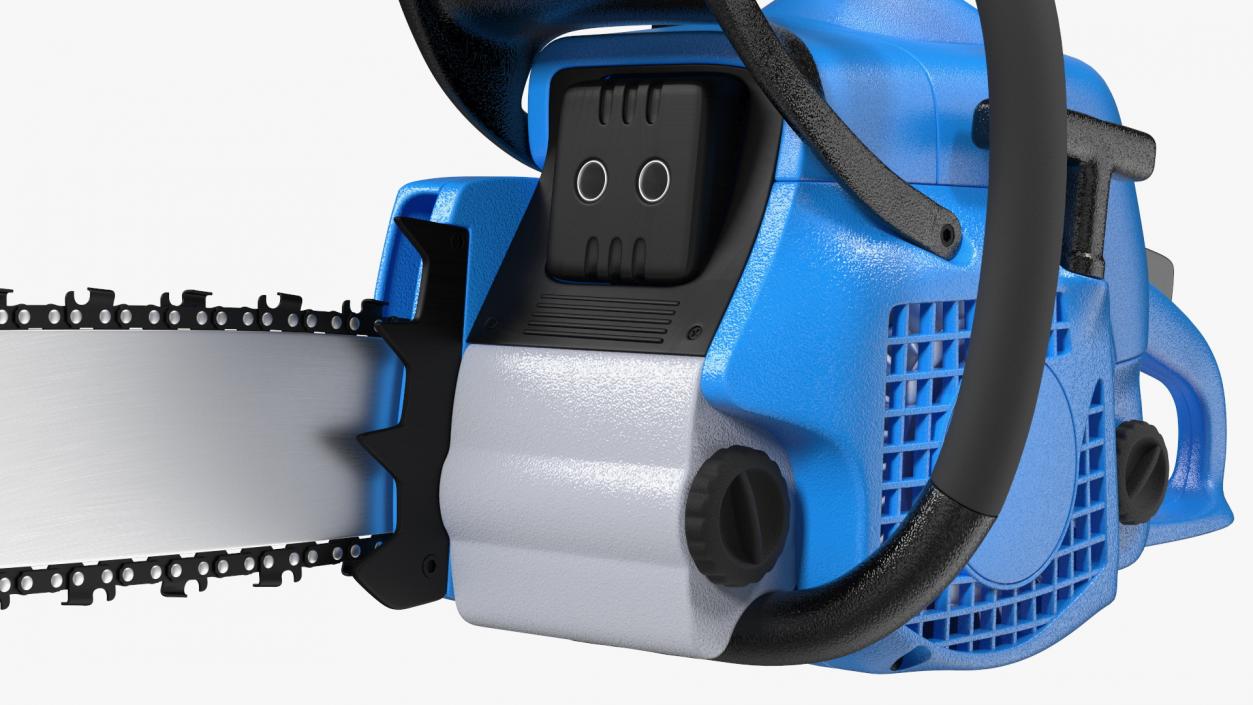 Blue Gasoline Chainsaw 3D