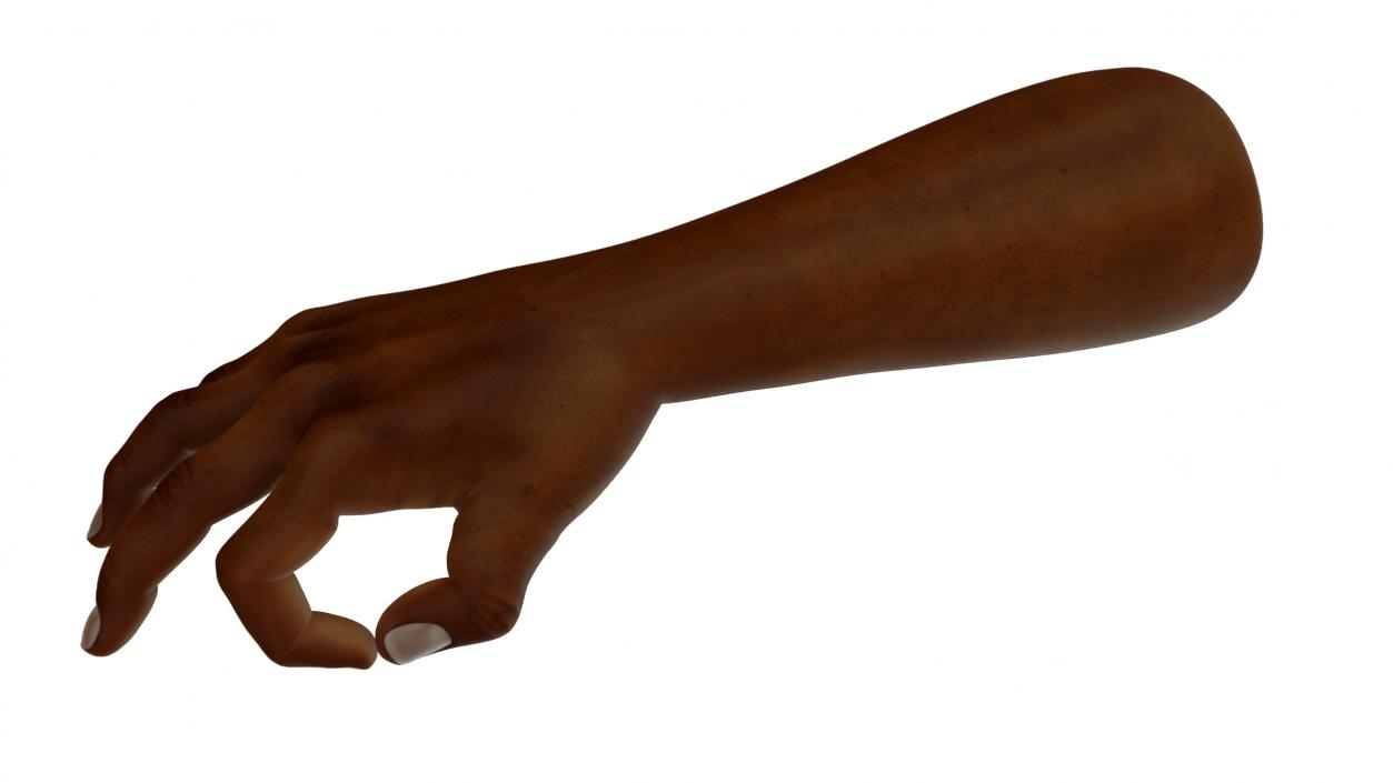 3D model Dark Skinned Male Hand OK Pose