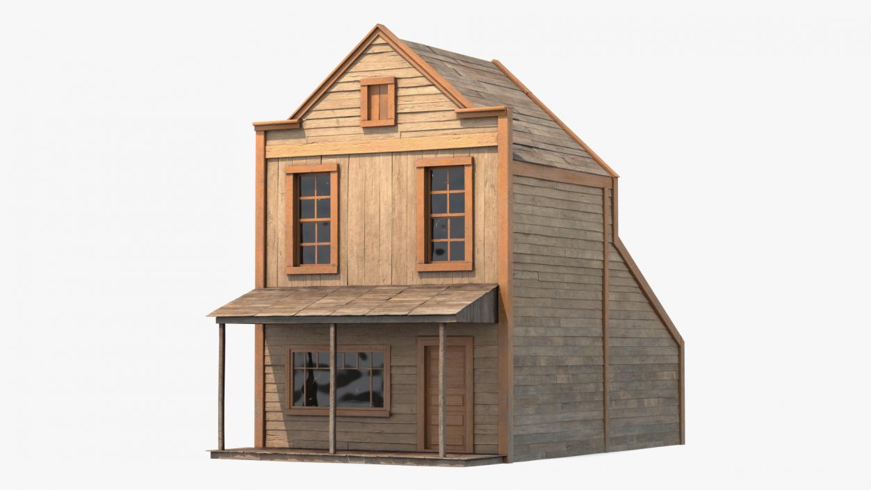 3D Western House With Terrace