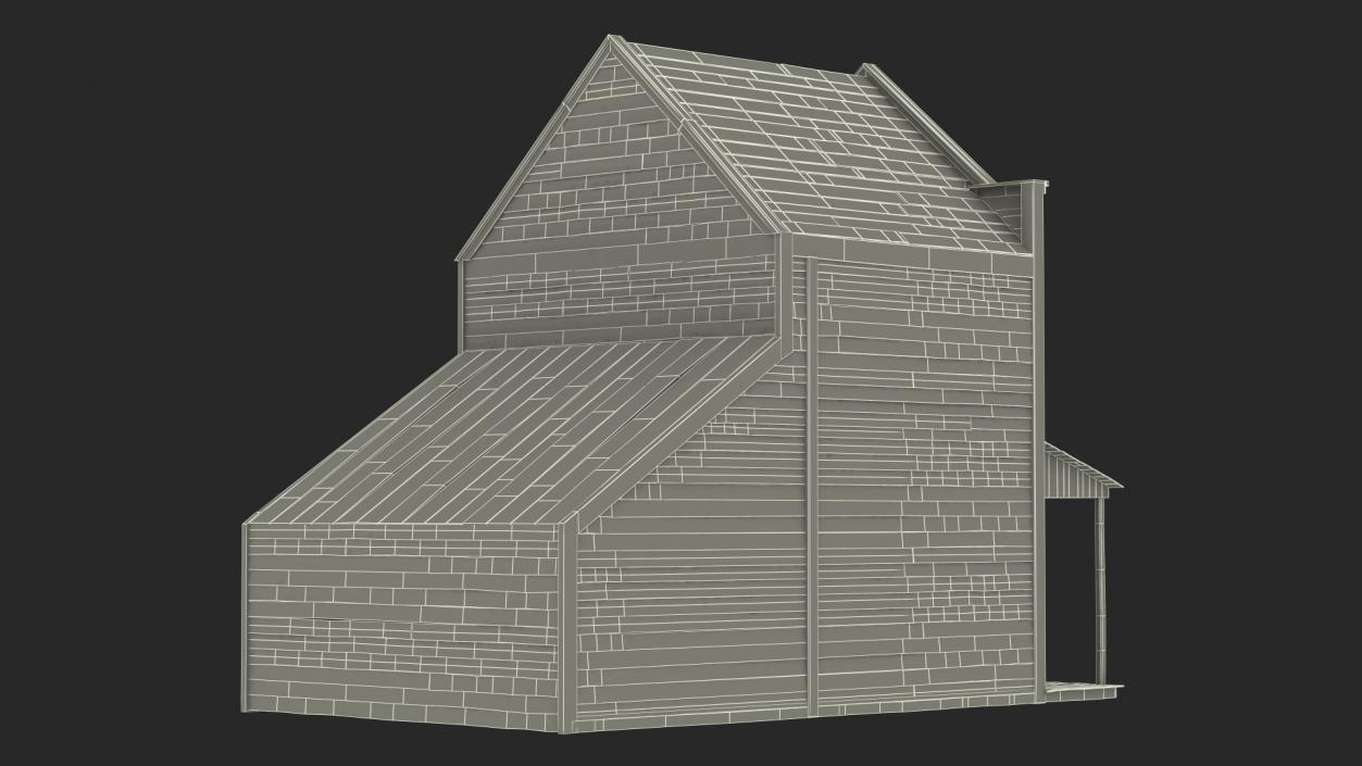 3D Western House With Terrace