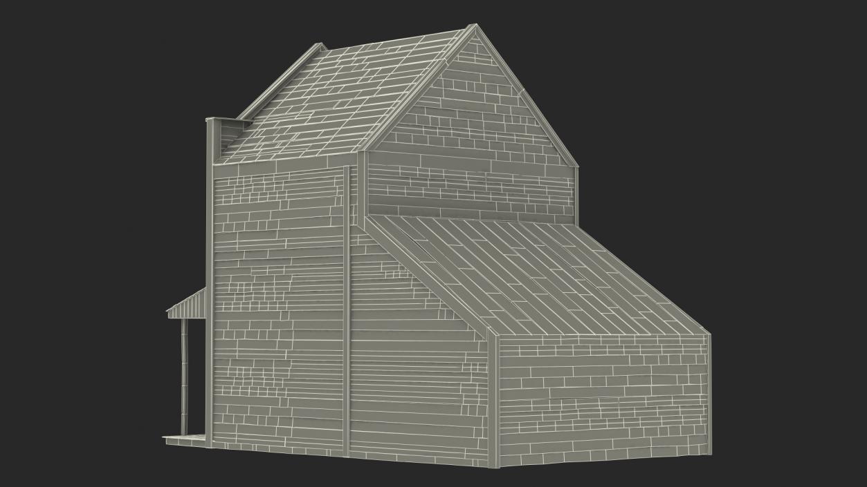 3D Western House With Terrace