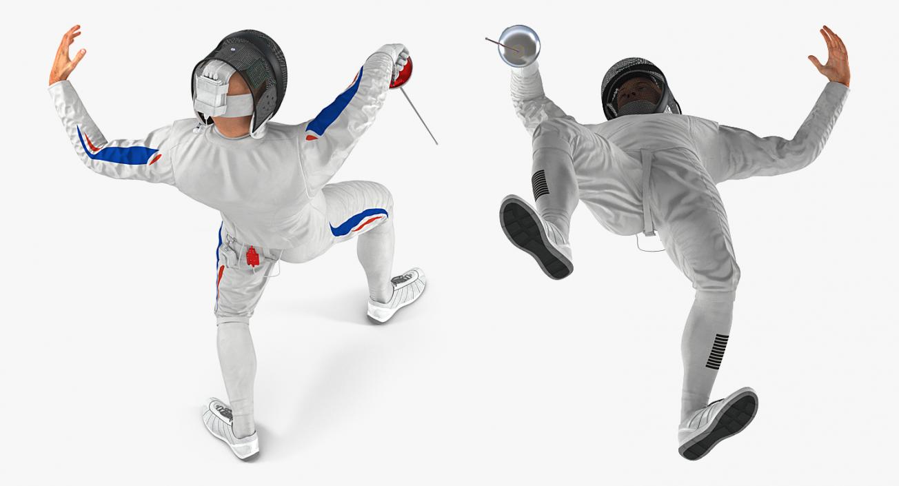 Fencer Defence Pose 3D model