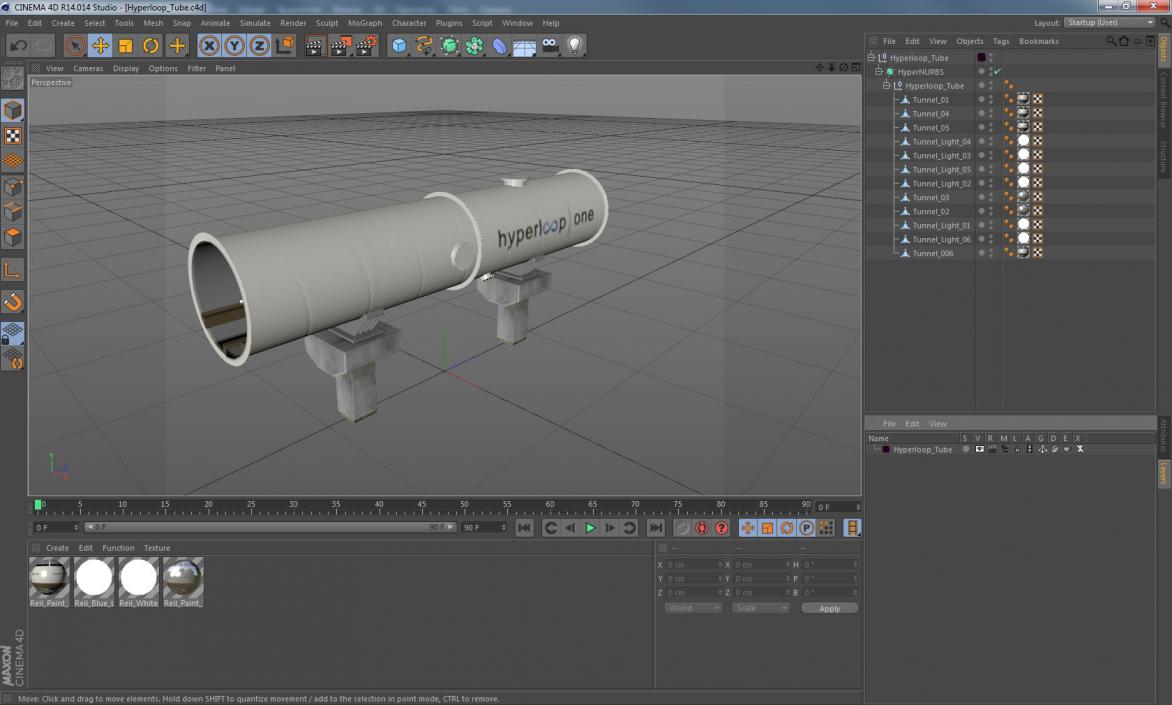 Hyperloop Tube 3D model