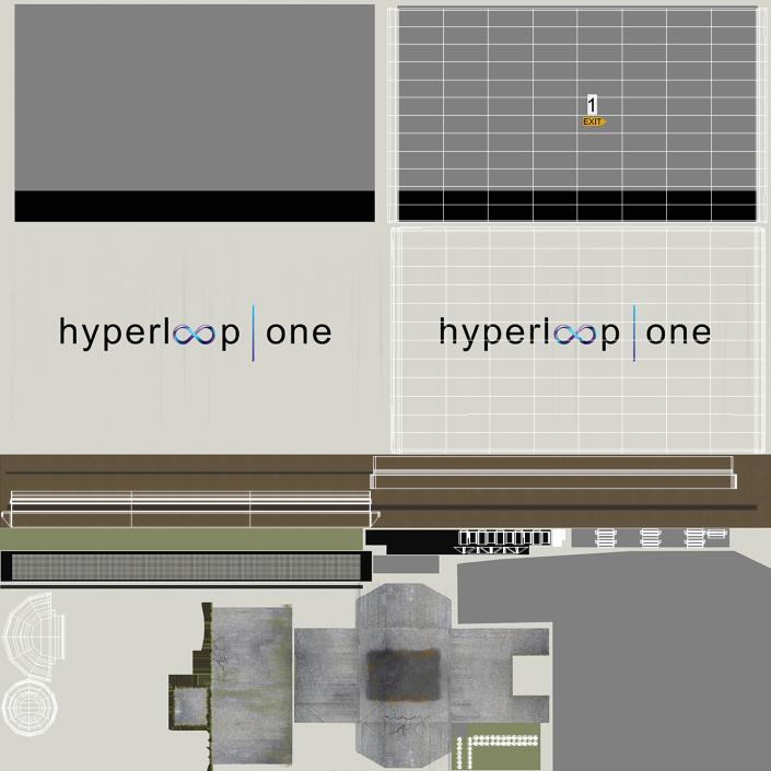 Hyperloop Tube 3D model