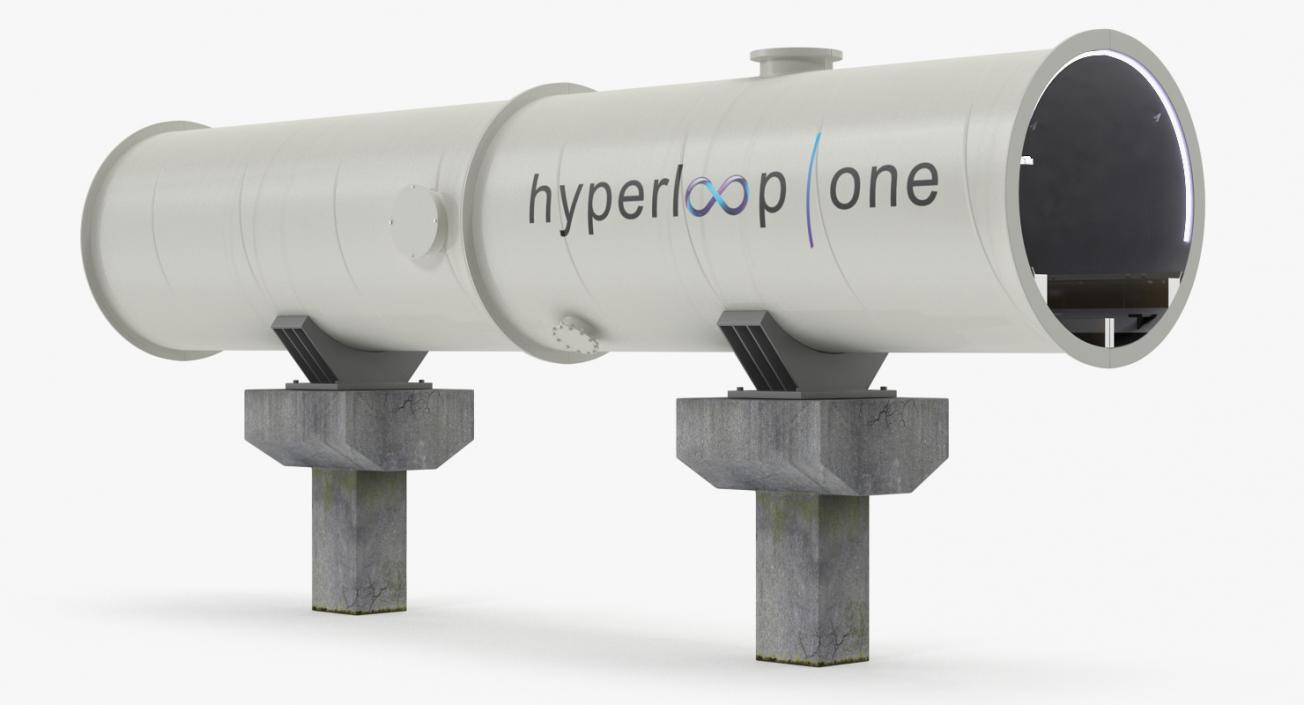 Hyperloop Tube 3D model