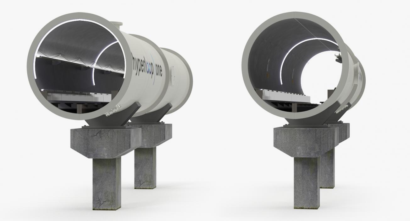 Hyperloop Tube 3D model