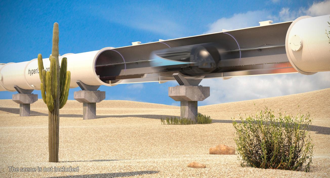 Hyperloop Tube 3D model