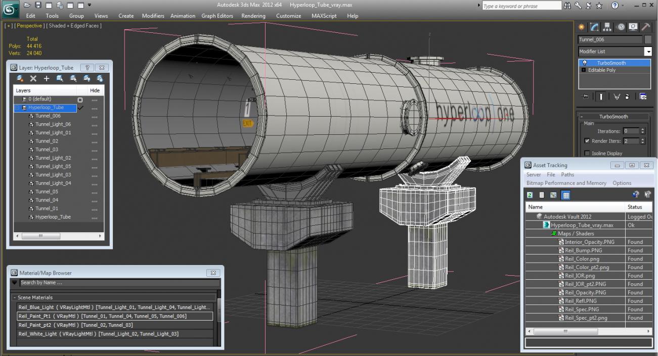 Hyperloop Tube 3D model