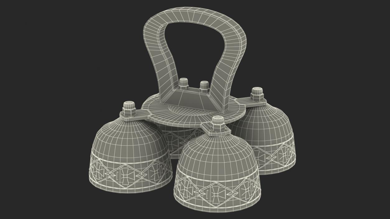 3D Cathedral Bells Collection 4 model