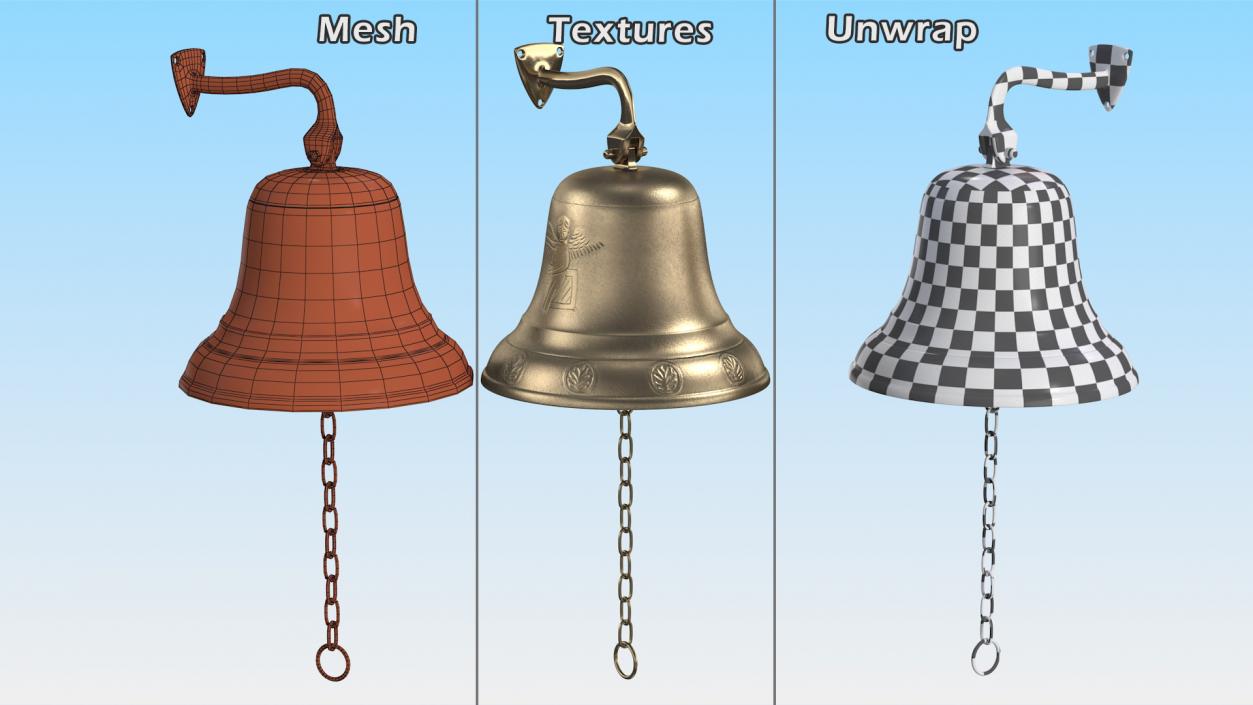 3D Cathedral Bells Collection 4 model