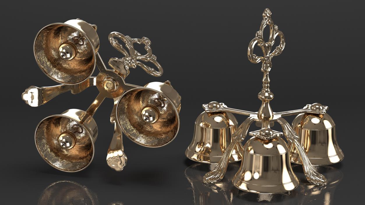 3D Cathedral Bells Collection 4 model