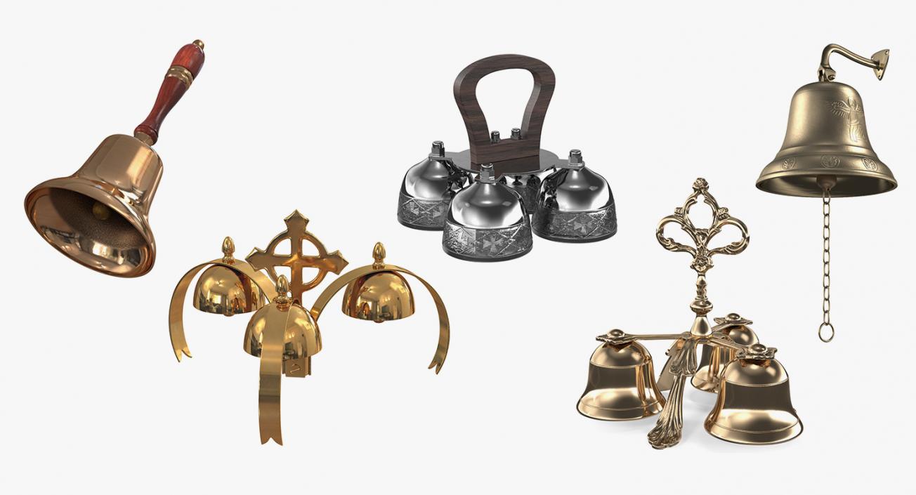 3D Cathedral Bells Collection 4 model