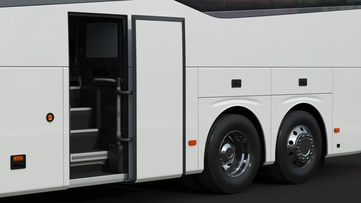 3D Luxury Coach Tour Bus Rigged model