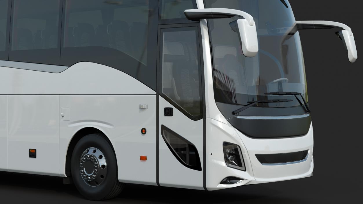 3D Luxury Coach Tour Bus Rigged model