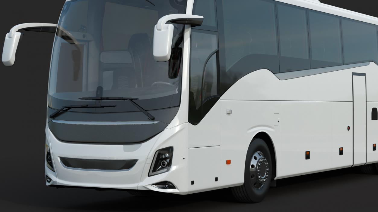 3D Luxury Coach Tour Bus Rigged model