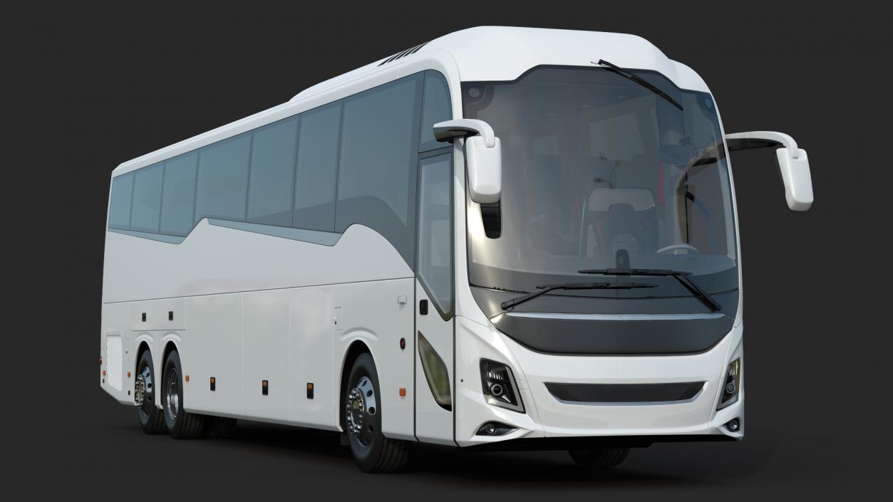 3D Luxury Coach Tour Bus Rigged model