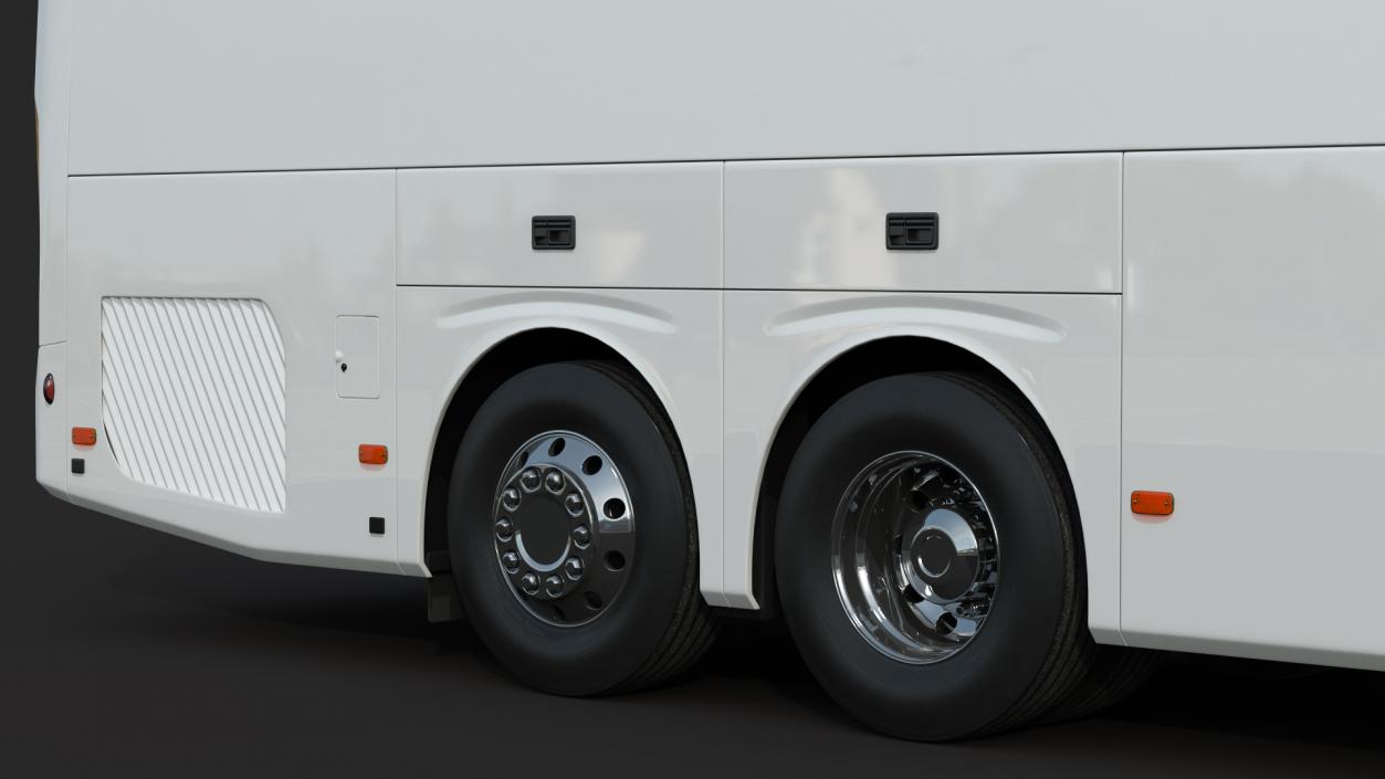 3D Luxury Coach Tour Bus Rigged model