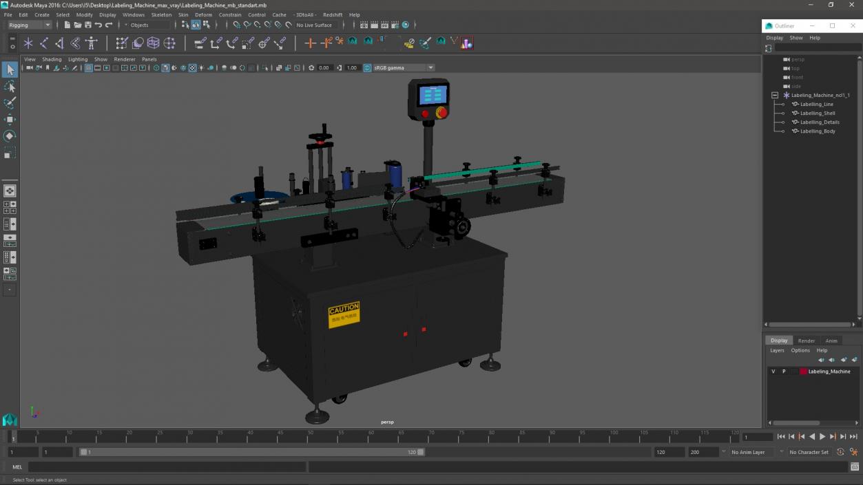 3D Labeling Machine