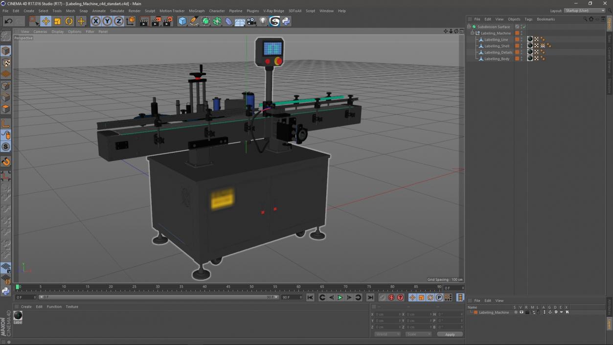 3D Labeling Machine