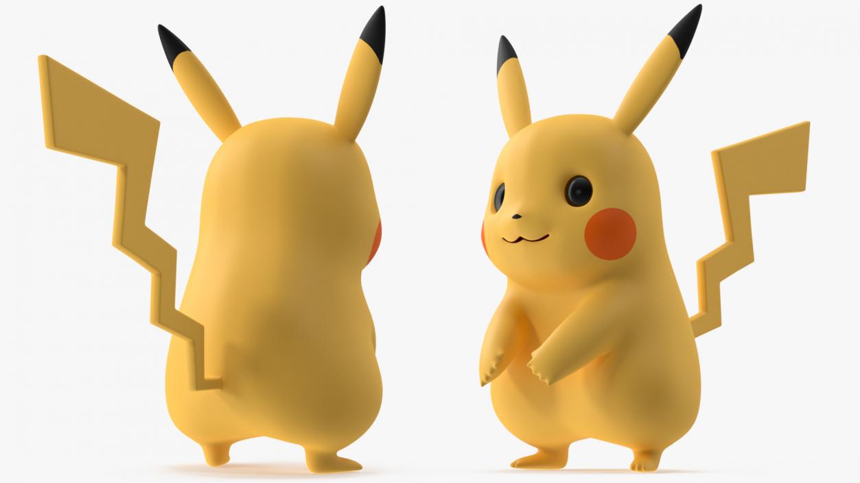 3D Pikachu Character Rigged for Maya model