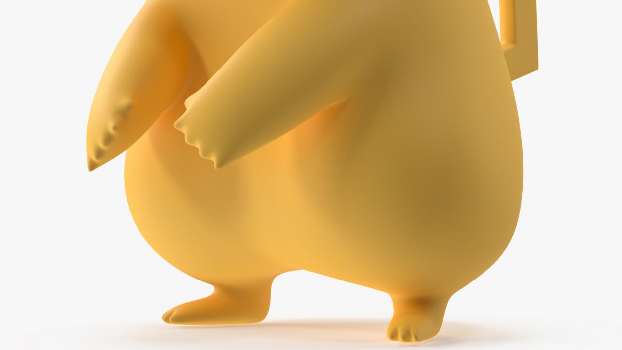 3D Pikachu Character Rigged for Maya model