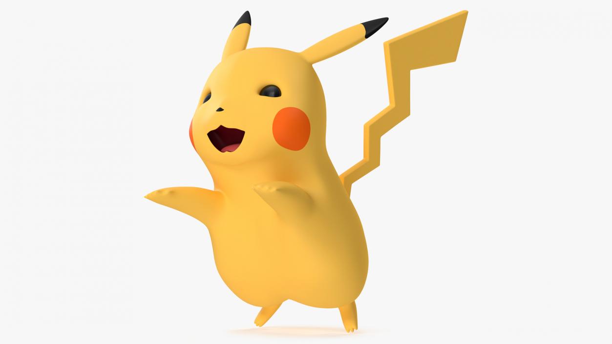 3D Pikachu Character Rigged for Maya model