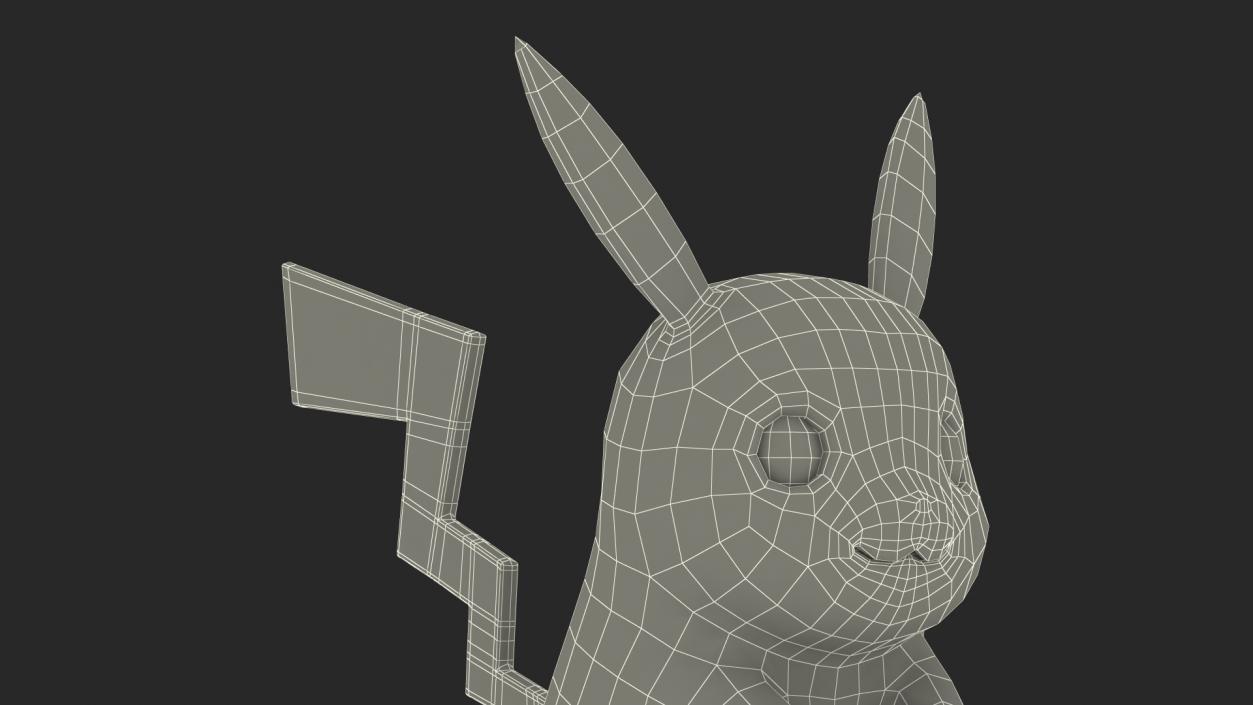 3D Pikachu Character Rigged for Maya model