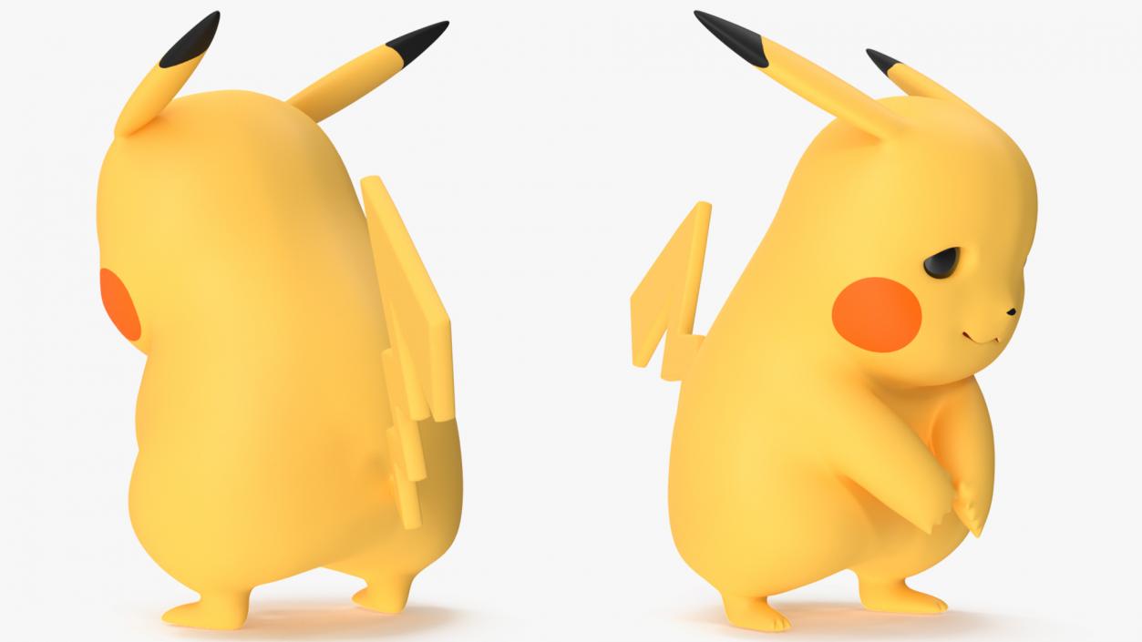 3D Pikachu Character Rigged for Maya model