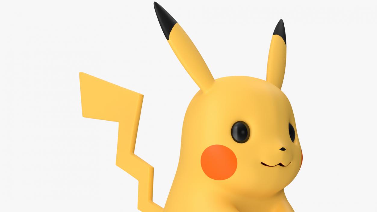 3D Pikachu Character Rigged for Maya model