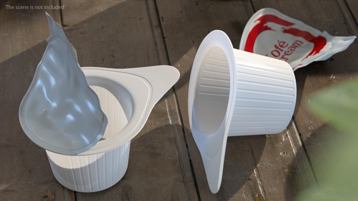 3D Used Food Containers Collection