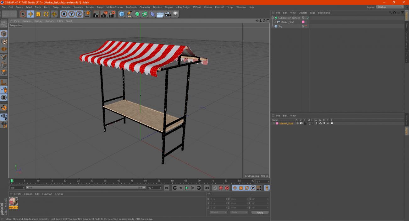 Market Stall 3D