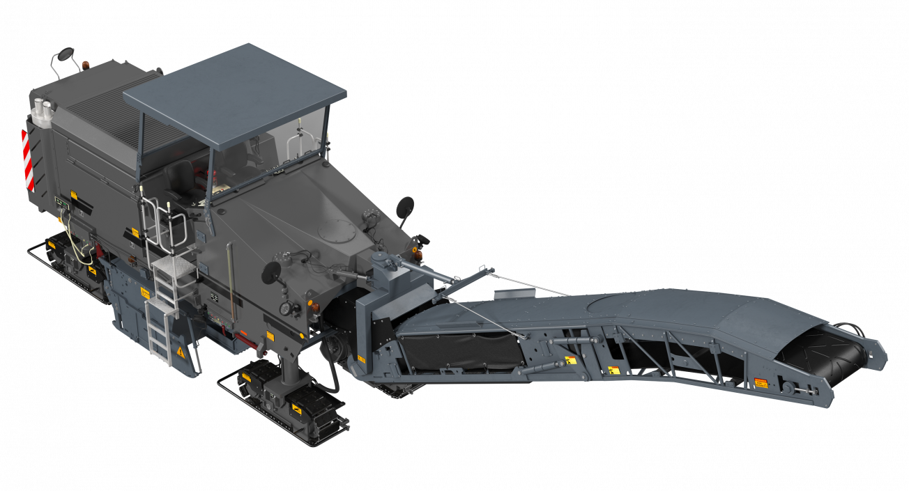 Asphalt Milling Machine Clean 3D model