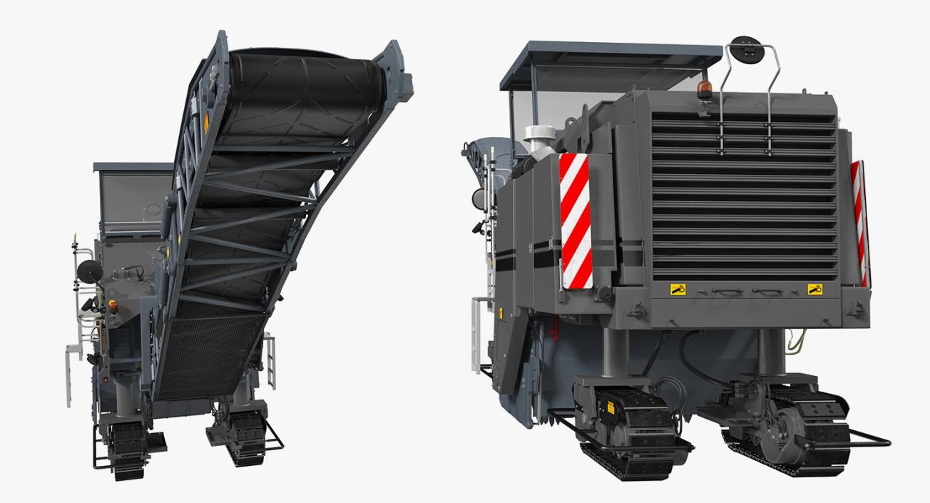 Asphalt Milling Machine Clean 3D model