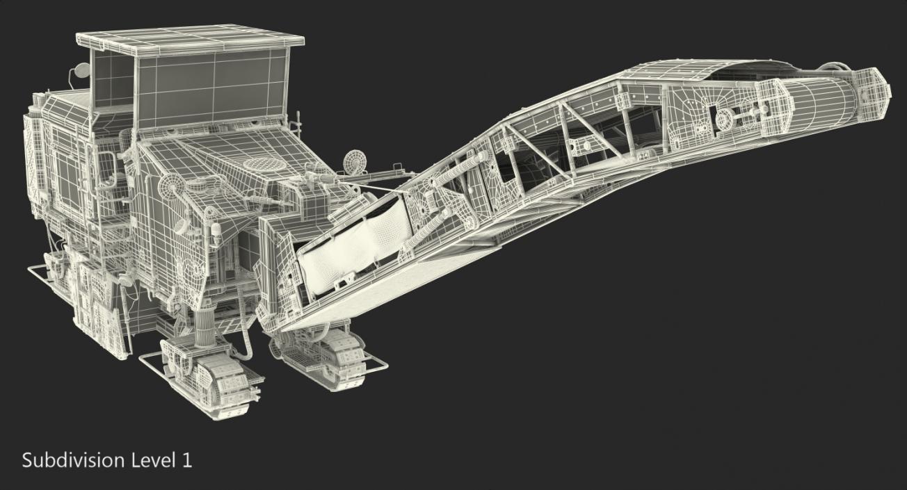 Asphalt Milling Machine Clean 3D model