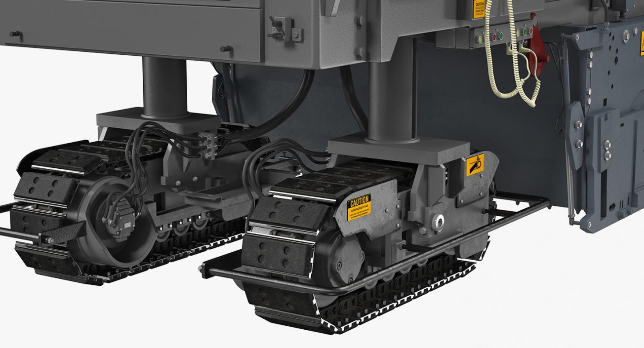 Asphalt Milling Machine Clean 3D model