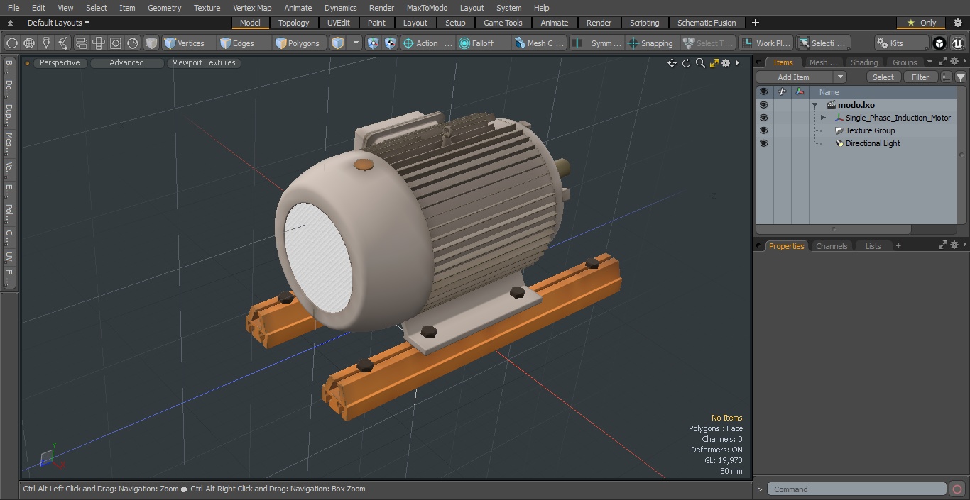 3D Single Phase Induction Motor model