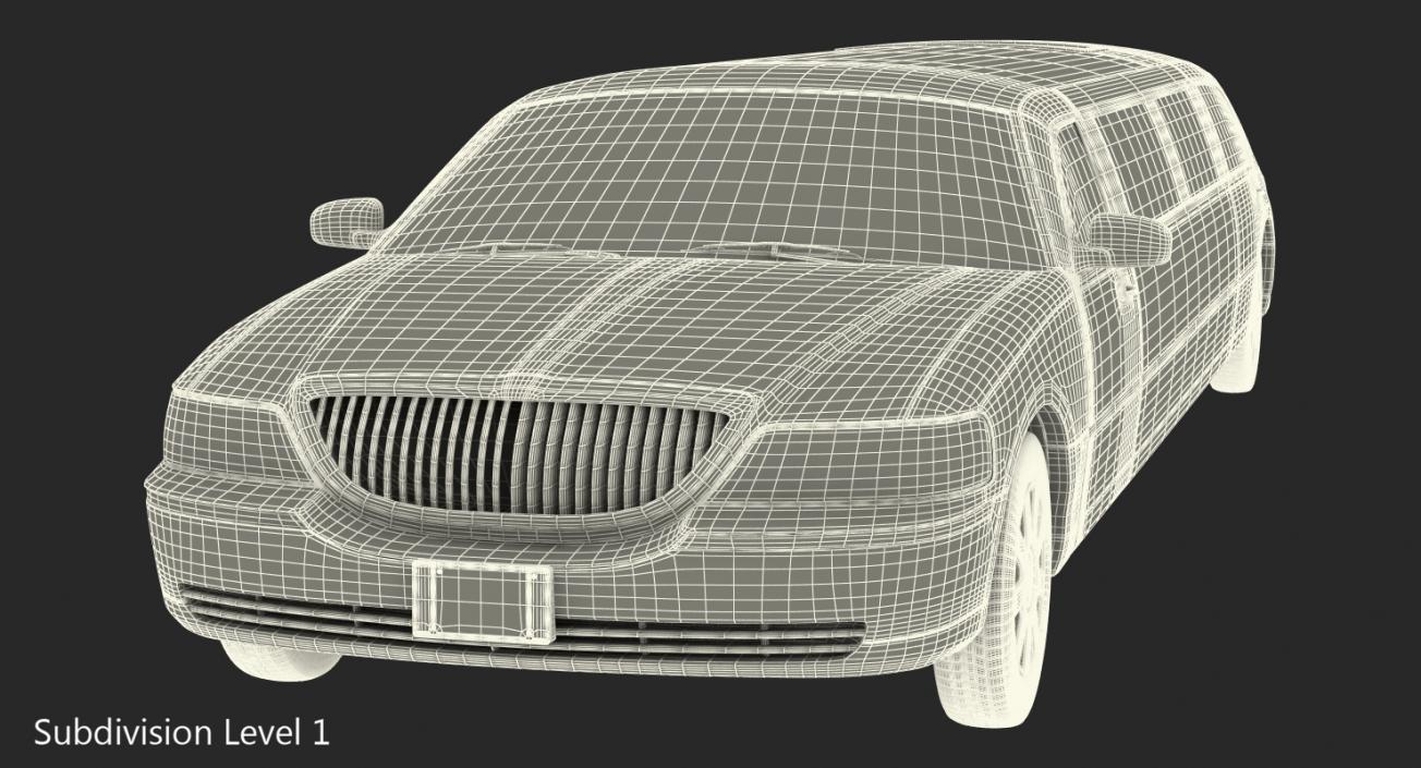 3D Limousine Generic Black model