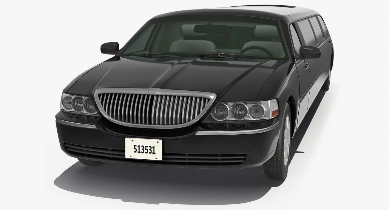 3D Limousine Generic Black model