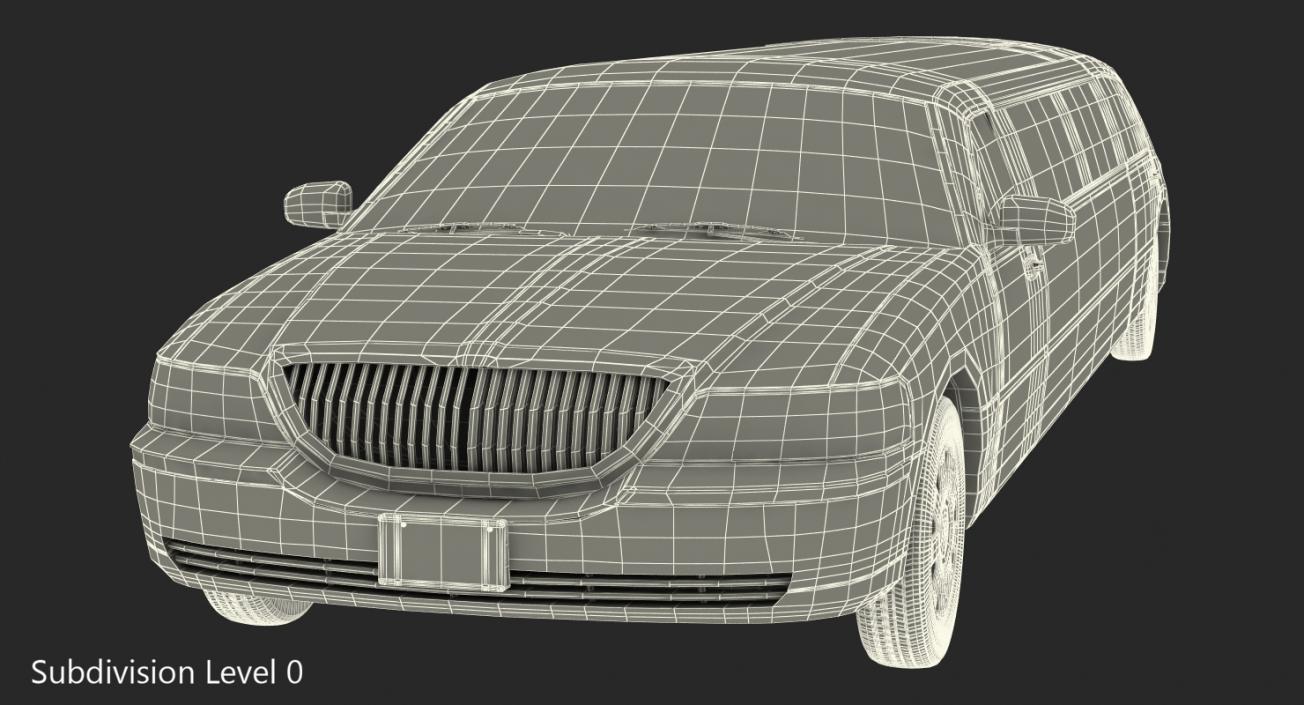 3D Limousine Generic Black model