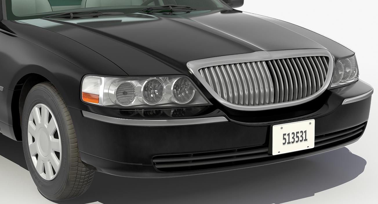 3D Limousine Generic Black model