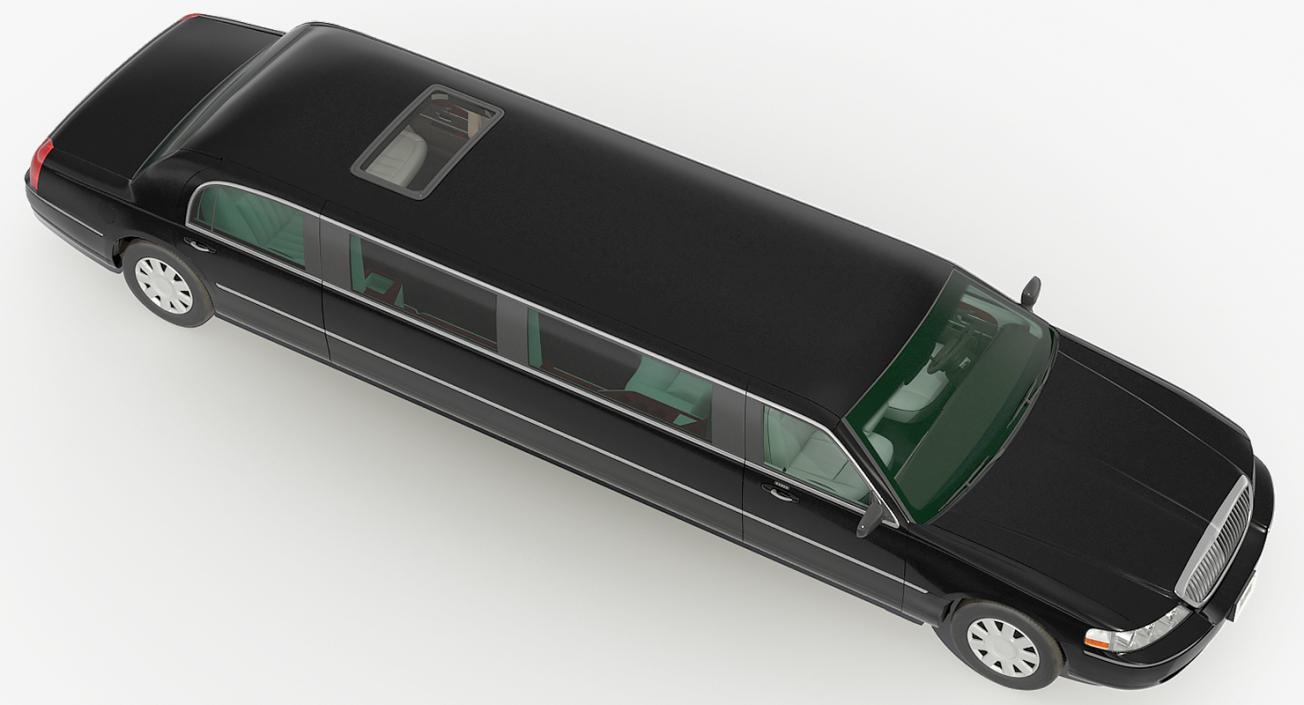 3D Limousine Generic Black model