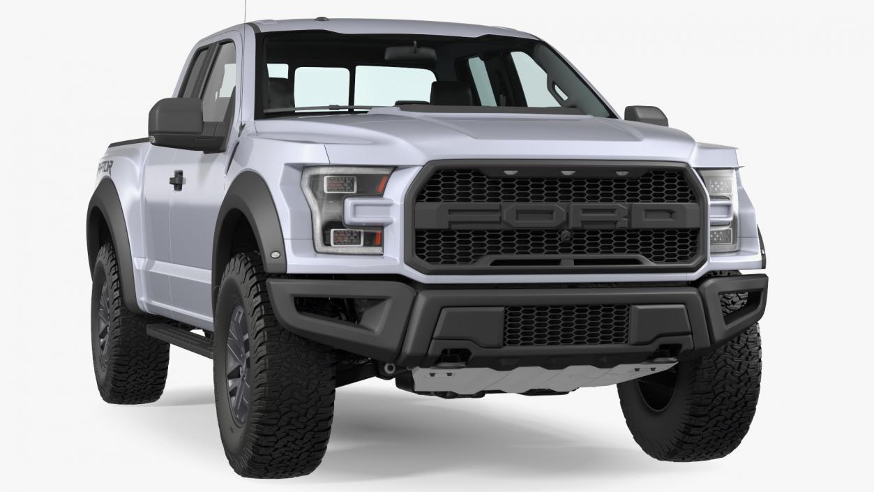 3D Ford F-150 Raptor 2017 White model