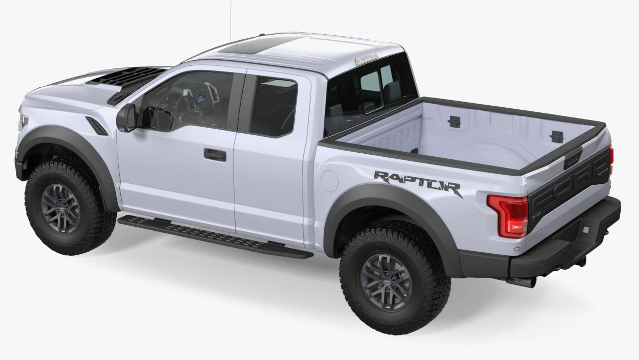 3D Ford F-150 Raptor 2017 White model